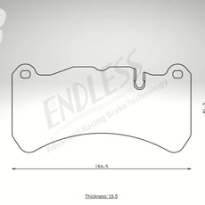 Endless Bremsbeläge Vorderachse für Alfa Romeo Art. A13300