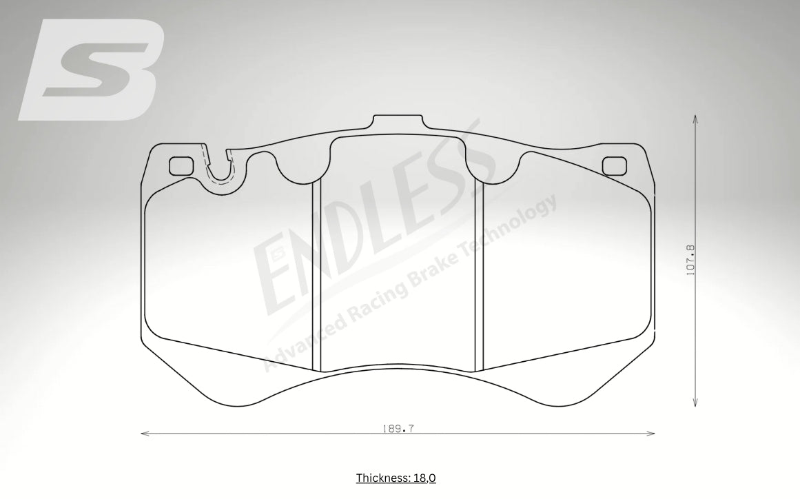 Endless Bremsbeläge Vorderachse für Audi Art. C73310K