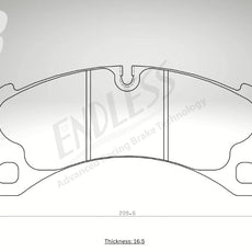 Endless Bremsbeläge Vorderachse für Audi Art. A23920K