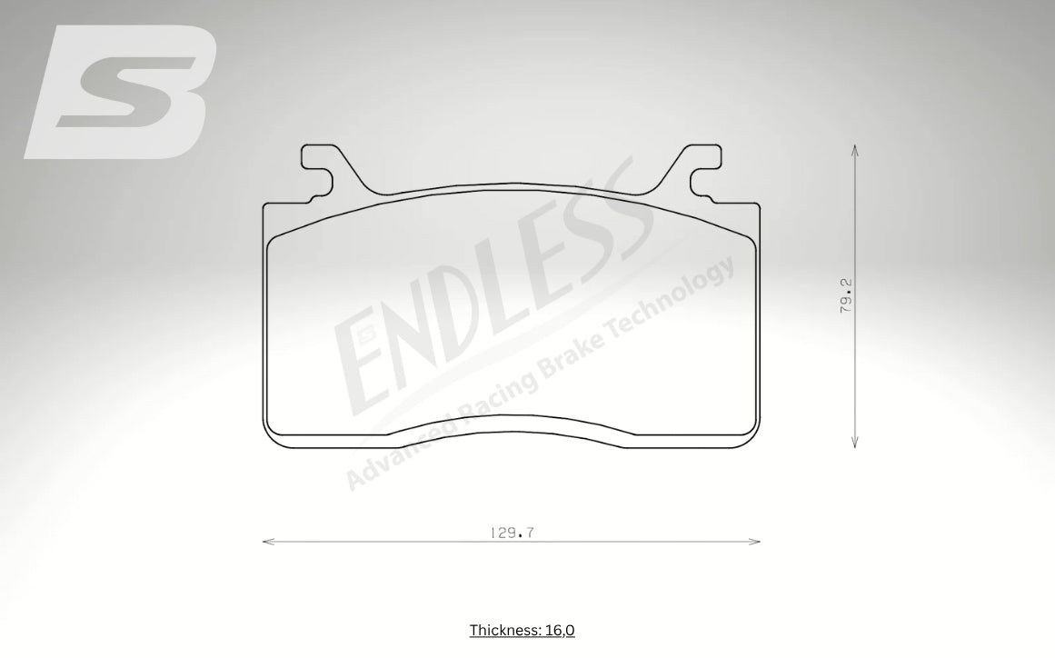 Endless Bremsbeläge Vorderachse für Alfa Romeo Art. A23900