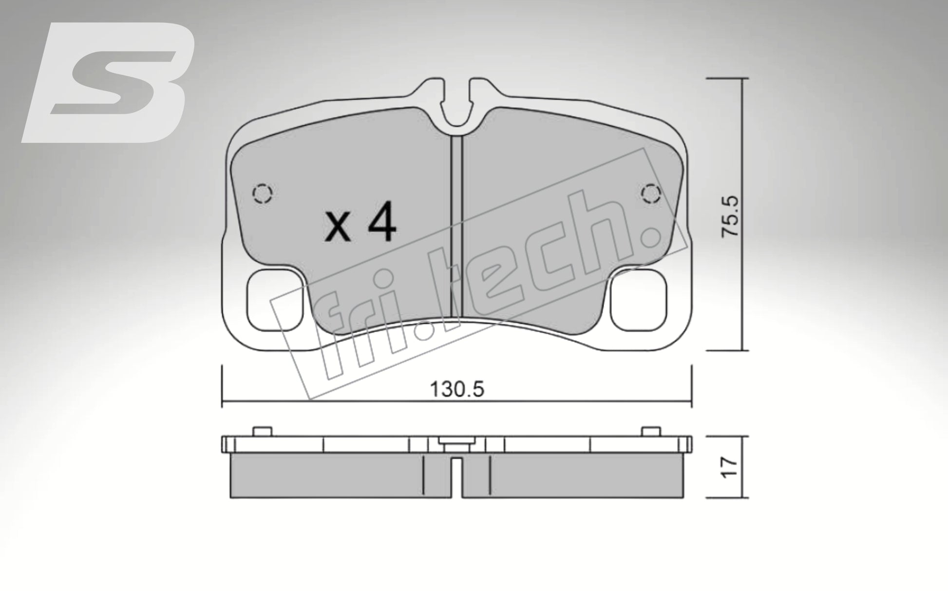 fri.tech. Bremsbeläge Hinterachse für Porsche Art. F140290