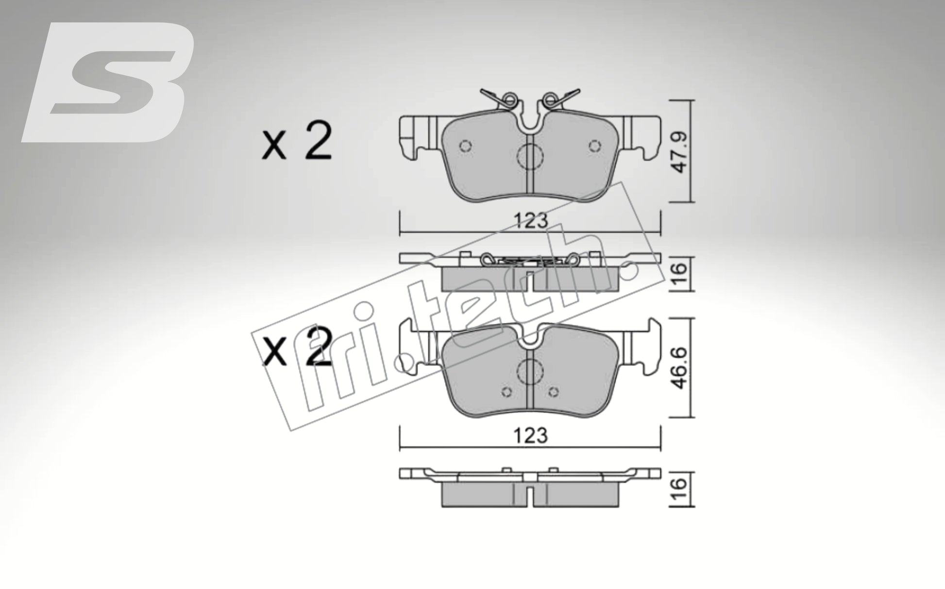 fri.tech. Bremsbeläge Hinterachse für BMW Art. F140620
