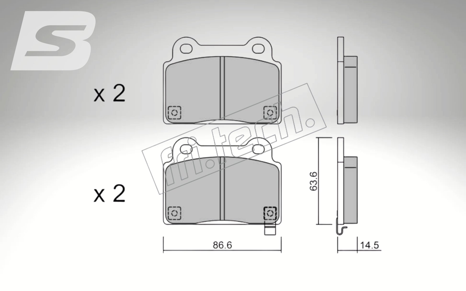 fri.tech. Bremsbeläge Hinterachse für Mitsubishi Art. F84430