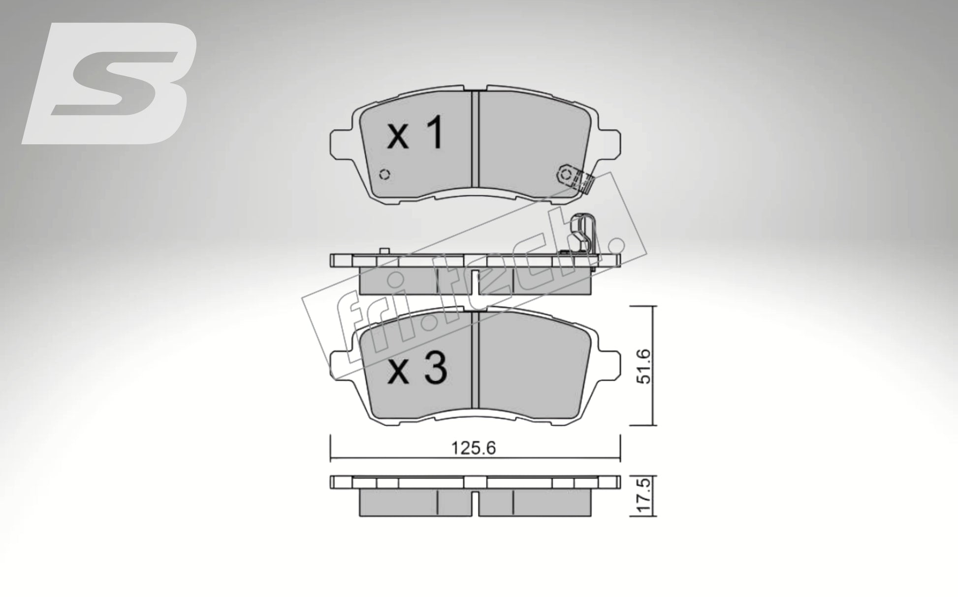 Endless brake pads front axle for Alfa Romeo Art. A03800