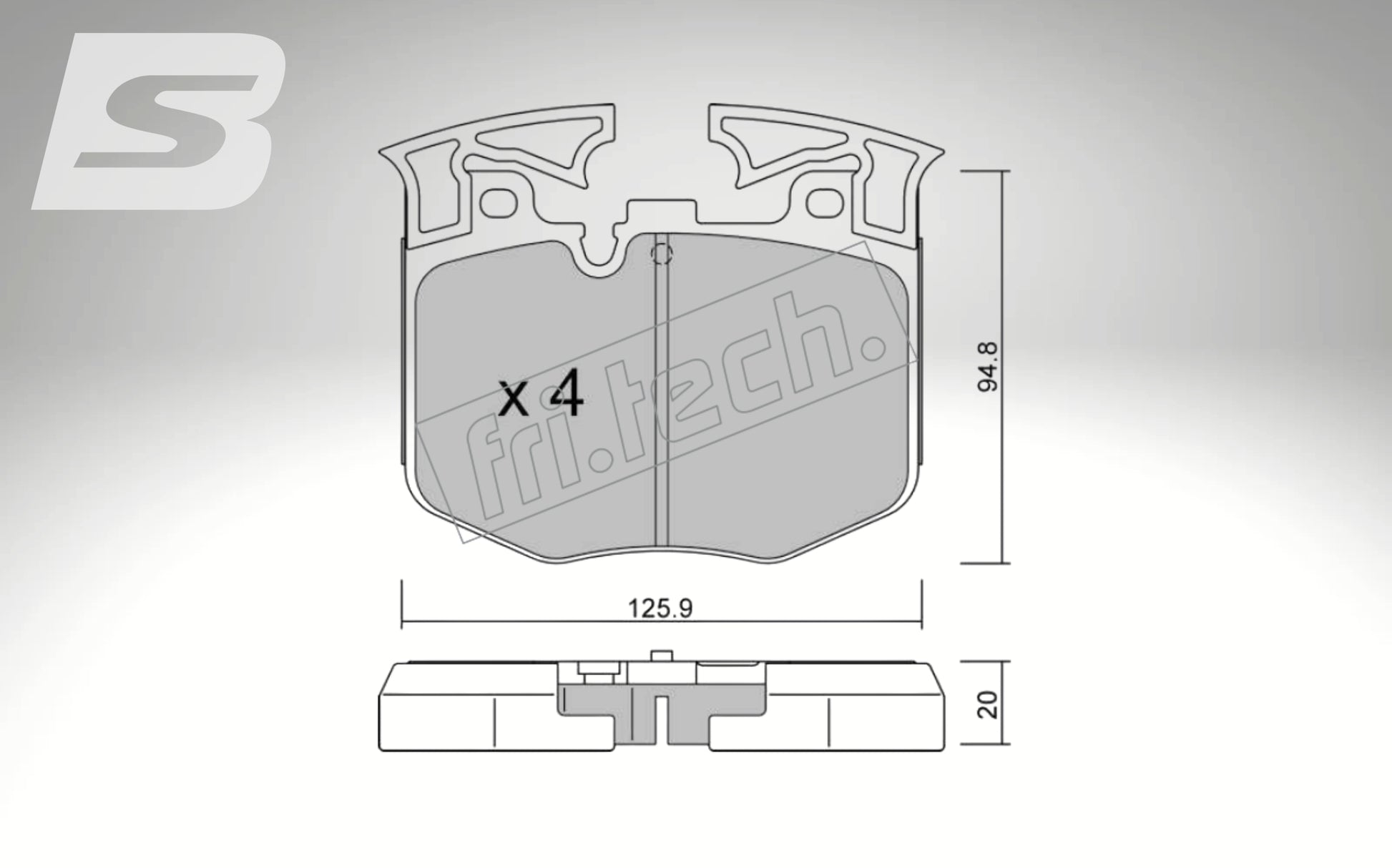 fri.tech. Bremsbeläge Vorderachse für BMW Art. F131460
