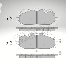 fri.tech. Bremsbeläge Vorderachse für BMW Art. F131470