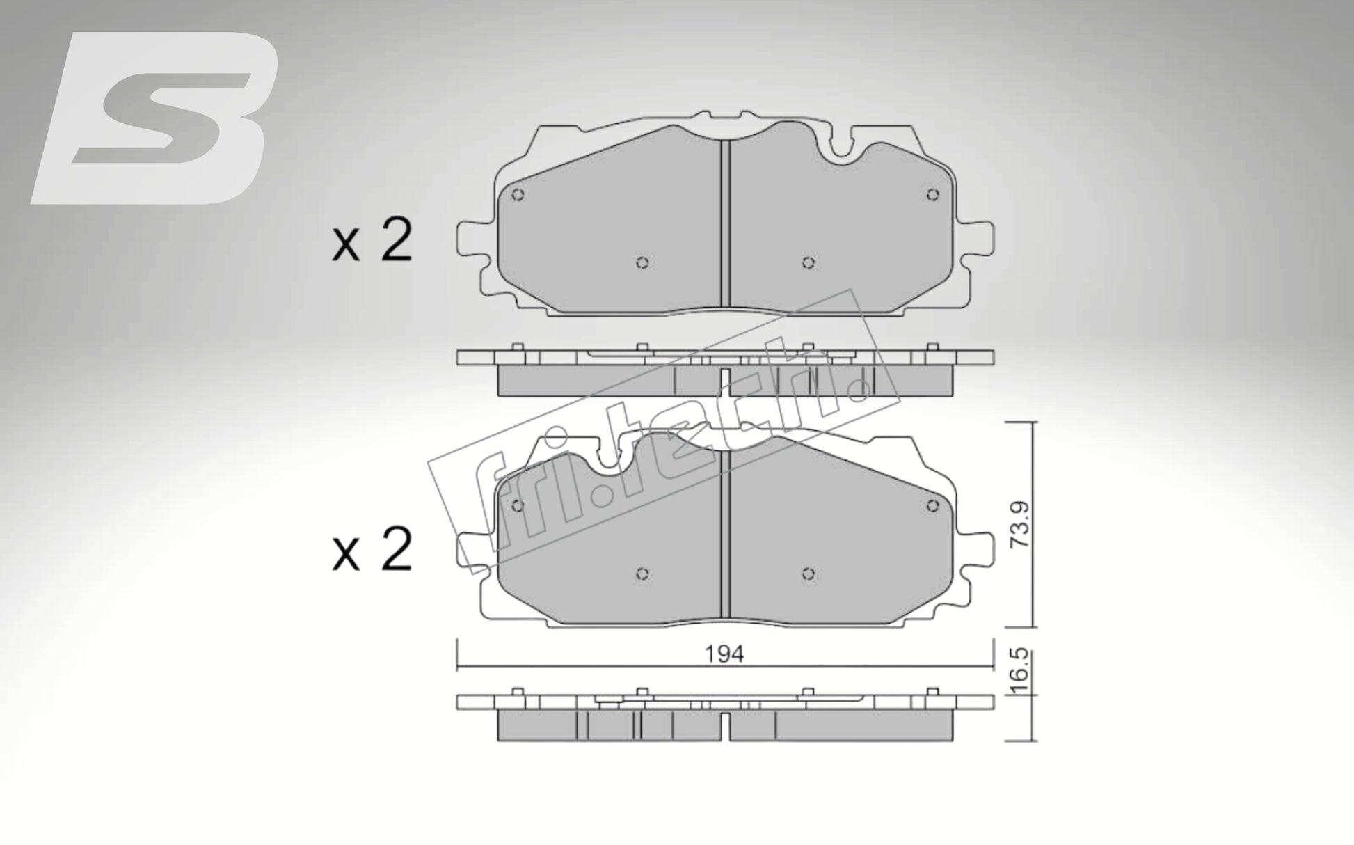 fri.tech. Bremsbeläge Vorderachse für BMW Art. F131470