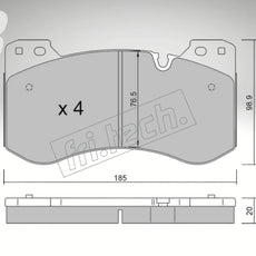 fri.tech. Bremsbeläge Vorderachse für BMW Art. F134200