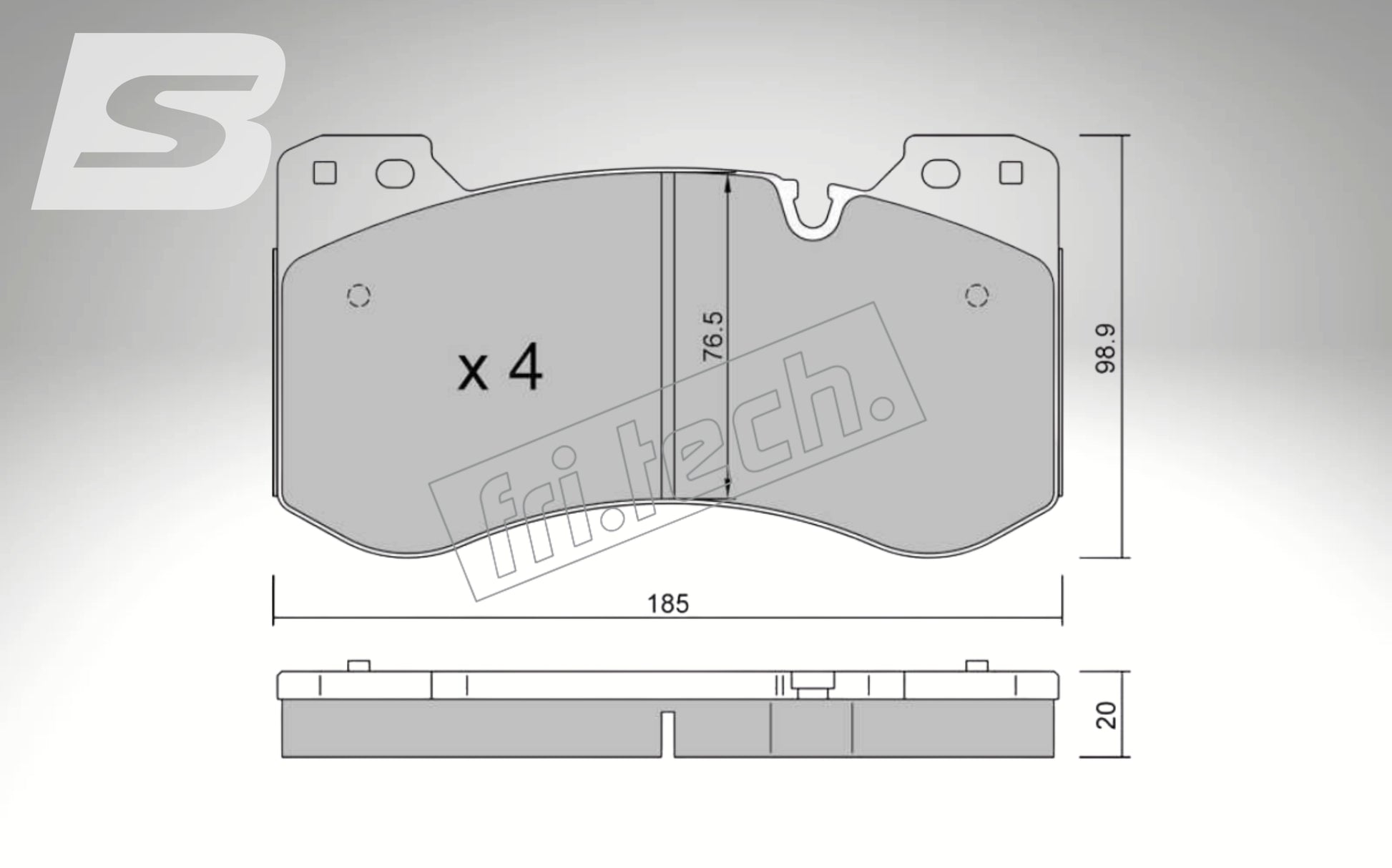 fri.tech. Bremsbeläge Vorderachse für BMW Art. F134200