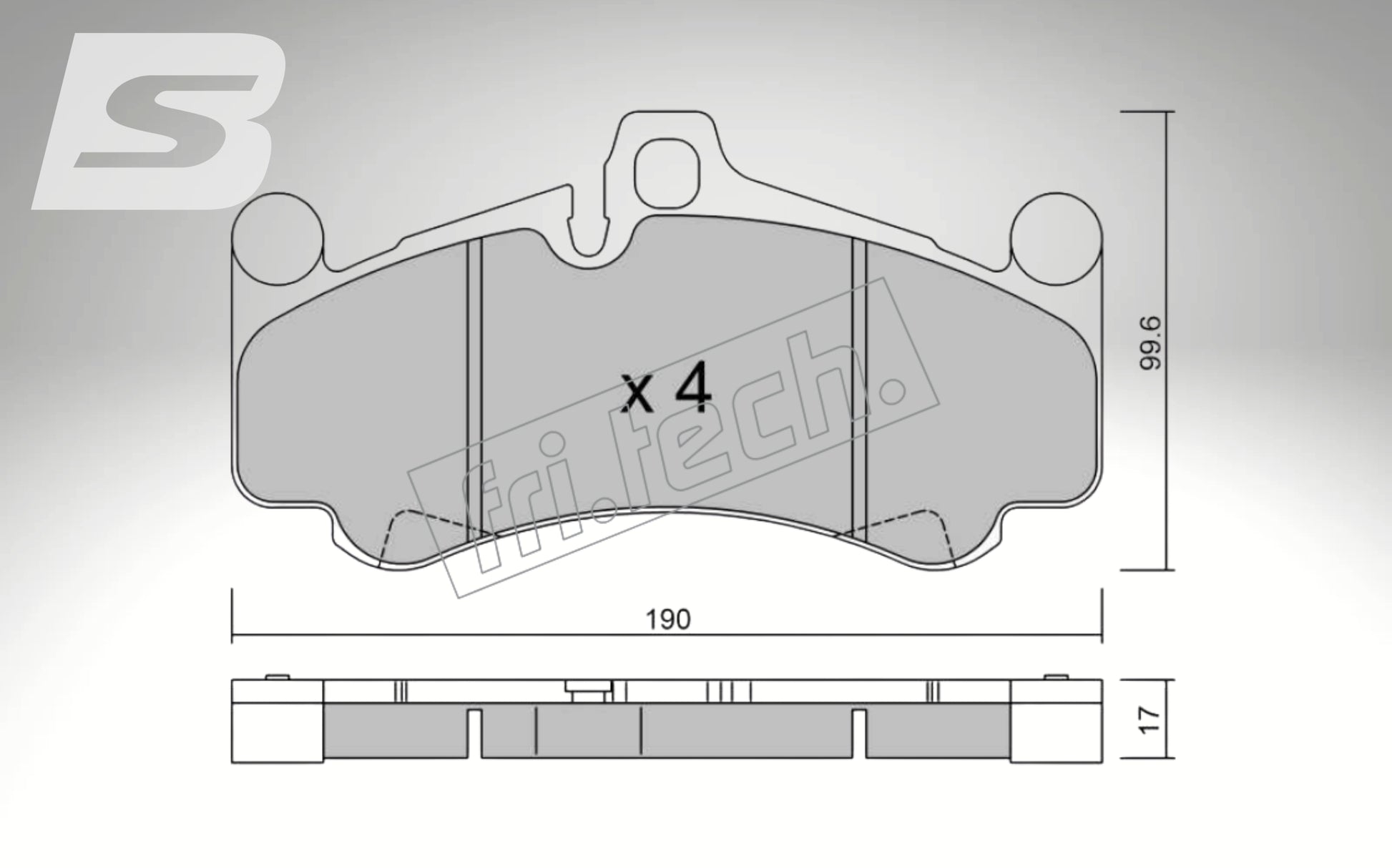 fri.tech. Bremsbeläge Vorderachse für Porsche Art. F130280