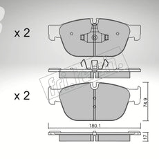 fri.tech. Bremsbeläge Vorderachse für Peugeot Art. F83710
