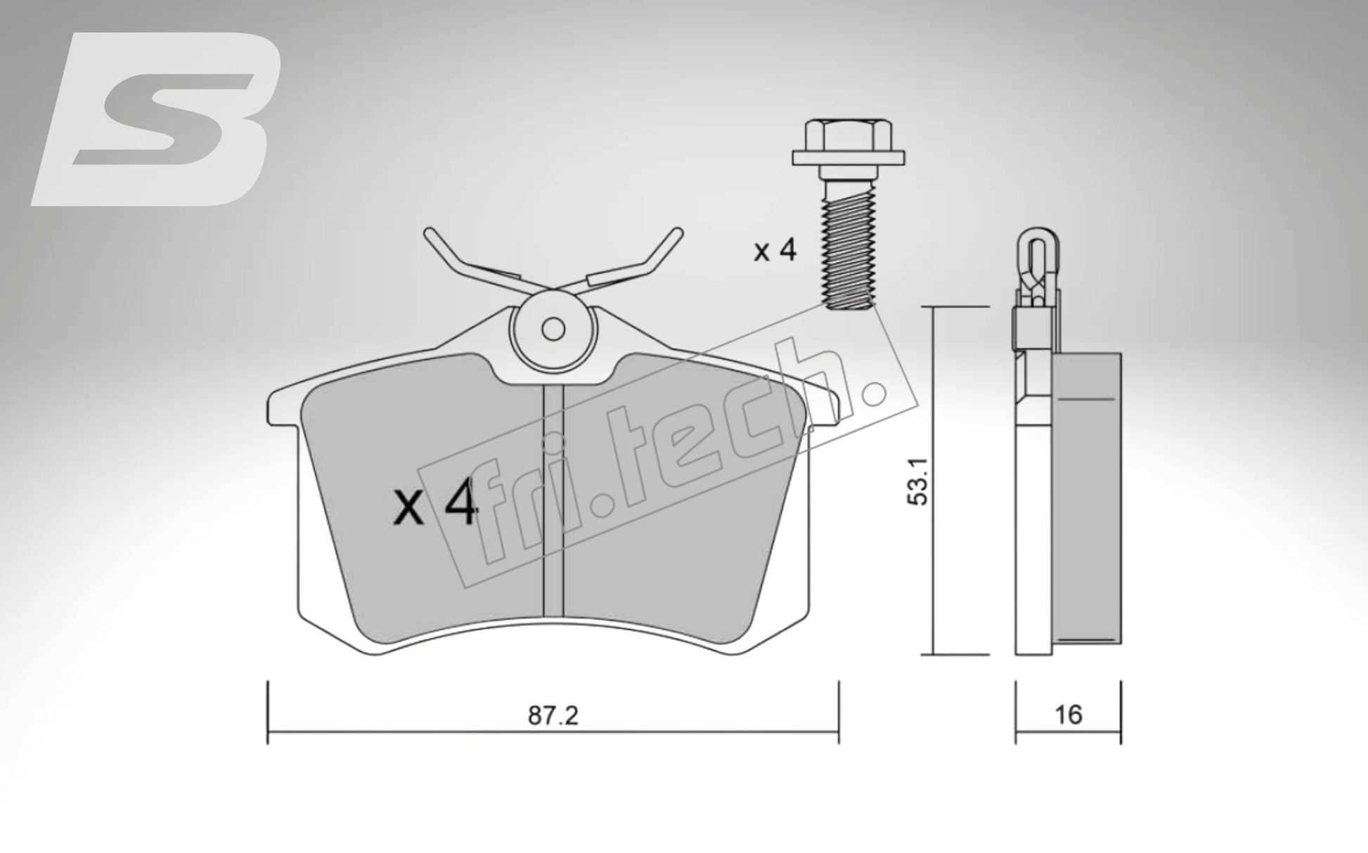 Endless brake pads front axle for Alfa Romeo Art. A03800