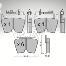 fri.tech. Bremsbeläge Vorderachse für Audi Art. F130670