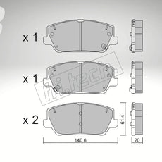 fri.tech. Bremsbeläge Vorderachse für Kia Art. F132410