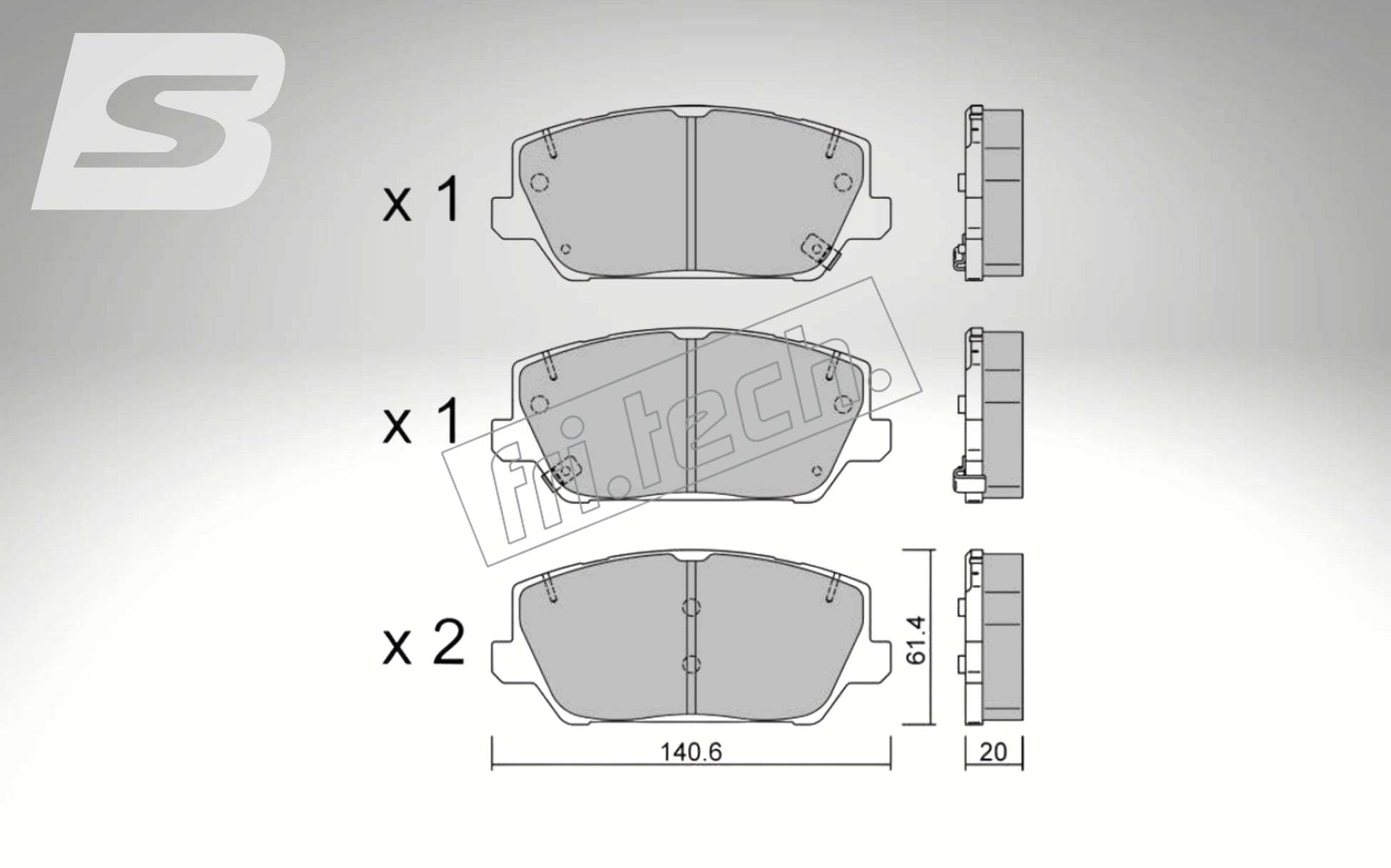 fri.tech. Bremsbeläge Vorderachse für Kia Art. F132410