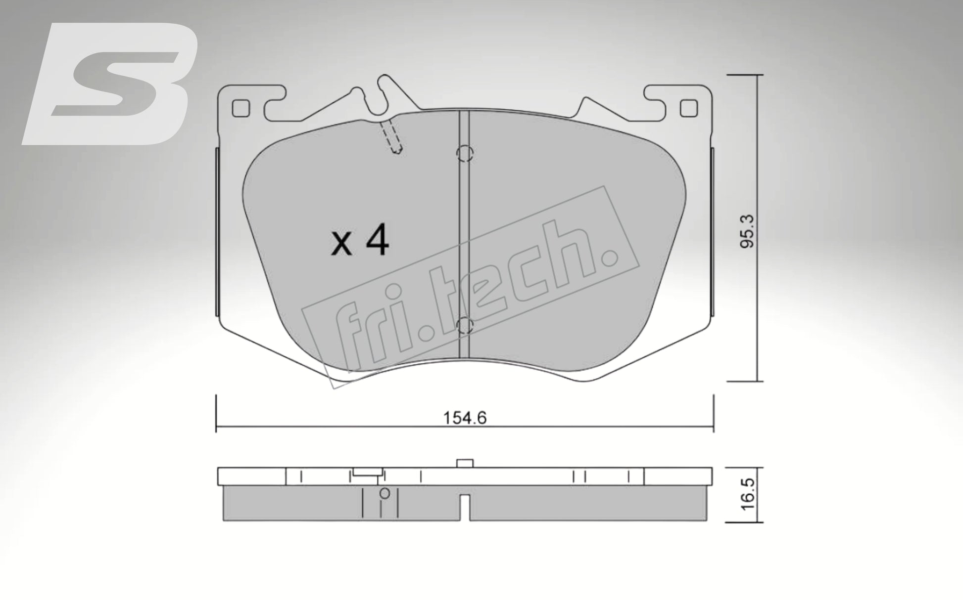 fri.tech. Bremsbeläge Vorderachse für Mercedes Art. F132690