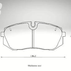 Endless Bremsbeläge Vorderachse für Hyundai Art. C93870