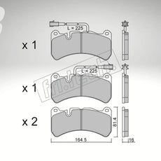 fri.tech. Bremsbeläge Vorderachse für Alfa Romeo Art. F132012