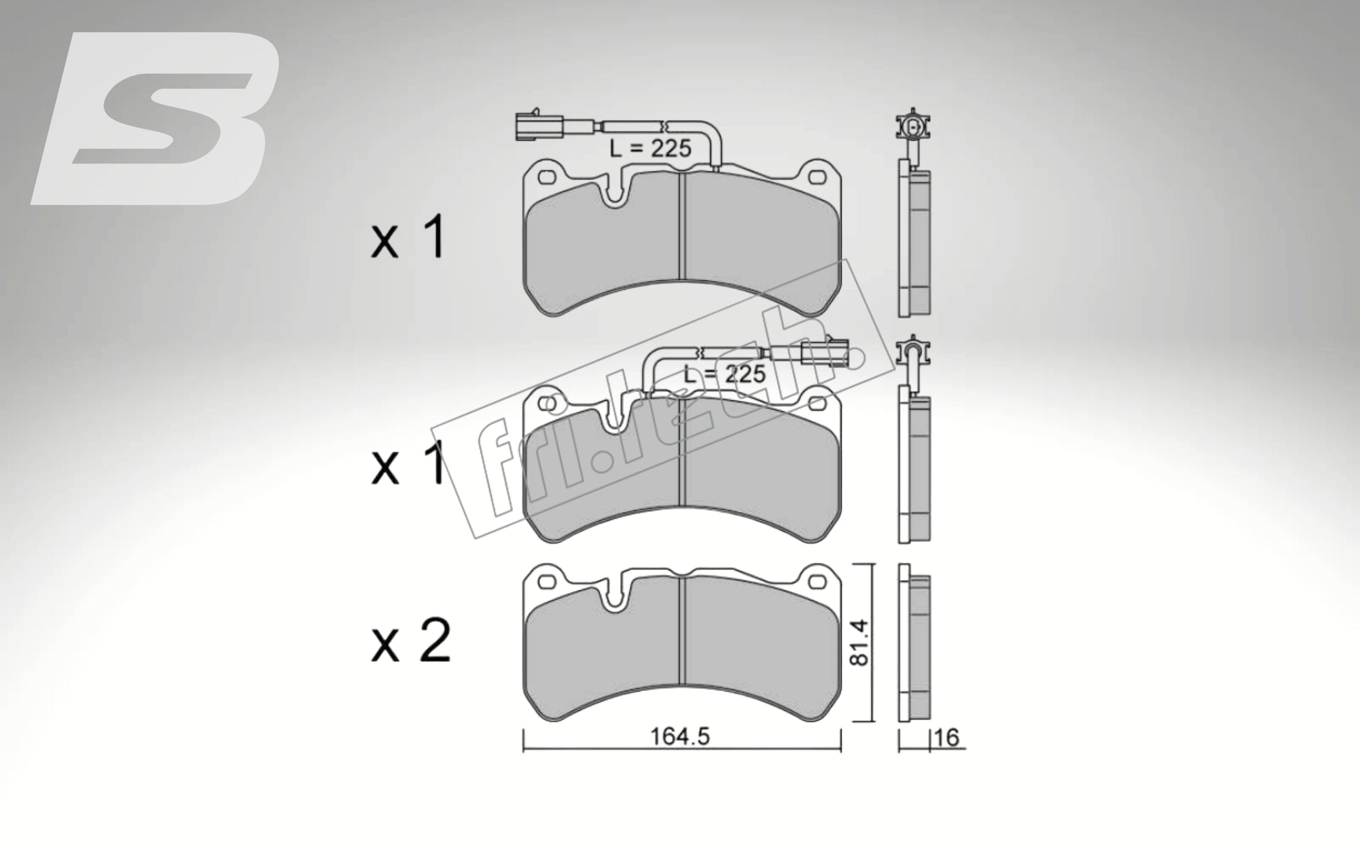fri.tech. Bremsbeläge Vorderachse für Alfa Romeo Art. F132012