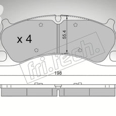 fri.tech. Bremsbeläge Vorderachse für Porsche Art. F132550