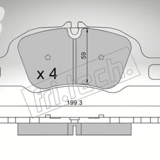 fri.tech. Bremsbeläge Vorderachse für Porsche Art. F130510
