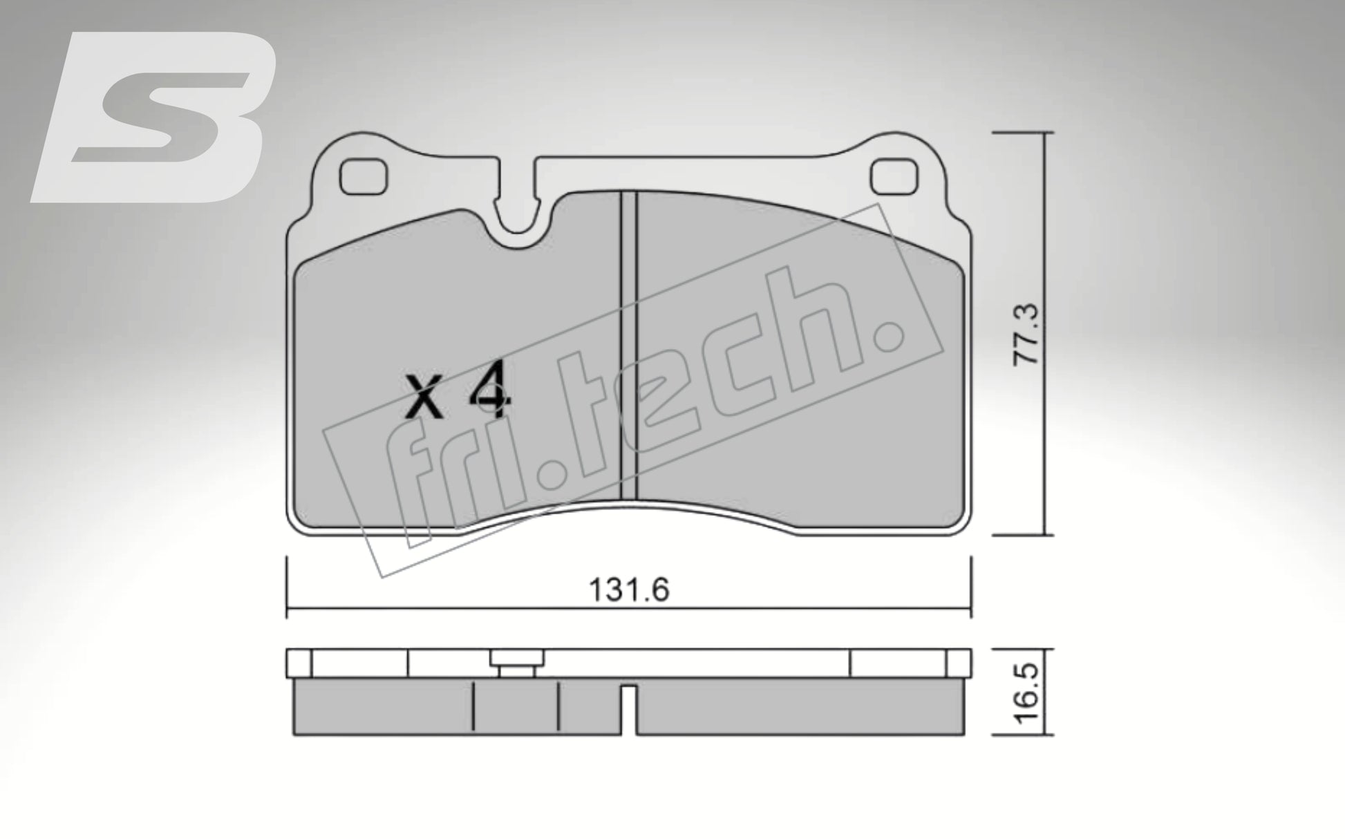 fri.tech. Bremsbeläge Vorderachse für Ferrari Art. F63750