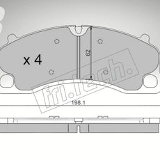fri.tech. Bremsbeläge Vorderachse für Porsche Art. F134620