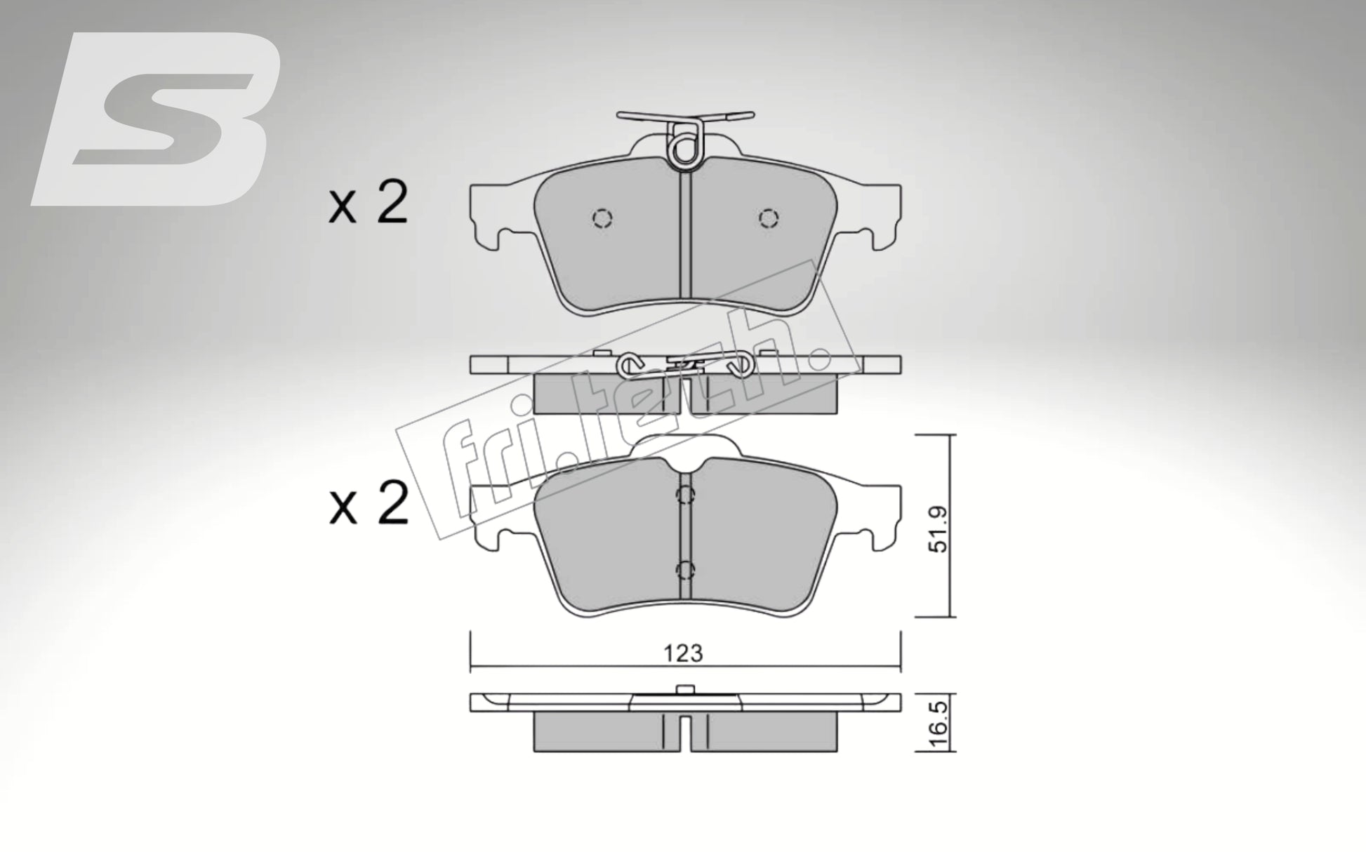 Endless brake pads front axle for Alfa Romeo Art. A03800