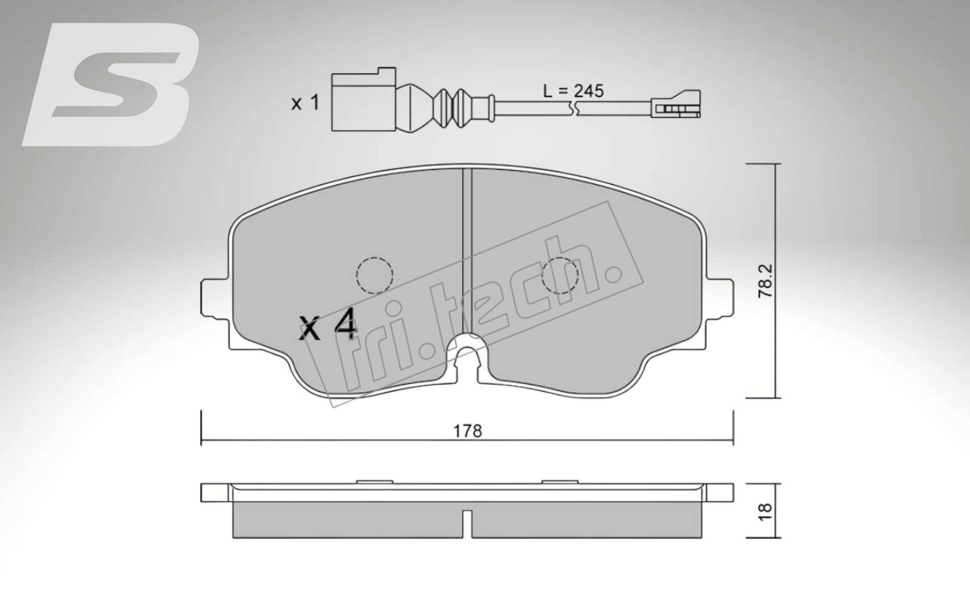 fri.tech. Pastillas de freno de eje delantero para VW, número de pieza F133160