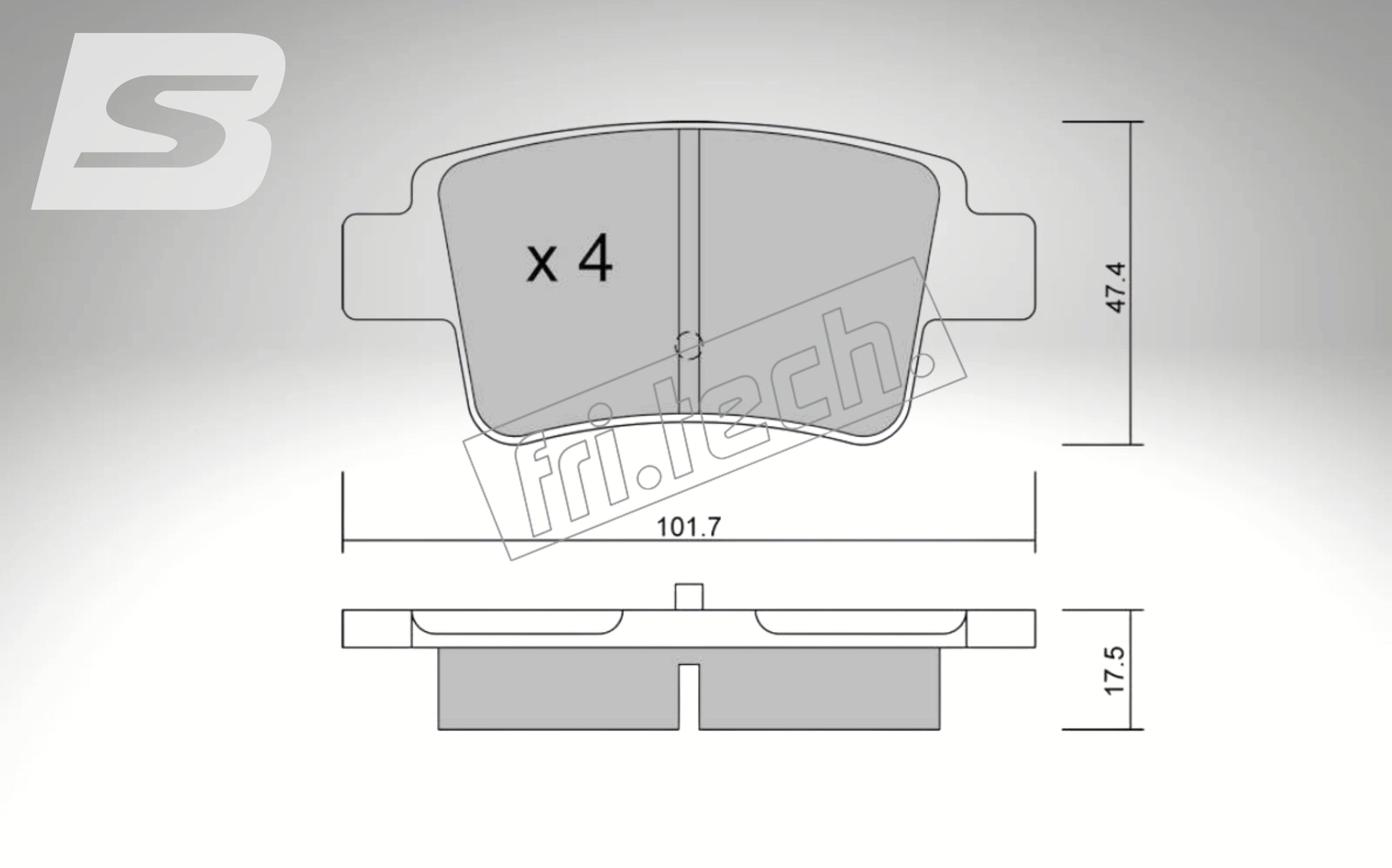 Endless brake pads front axle for Alfa Romeo Art. A03800