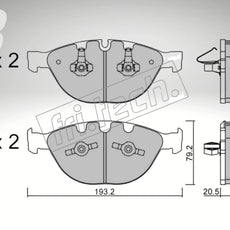 fri.tech. Bremsbeläge Vorderachse für BMW Art. F73880
