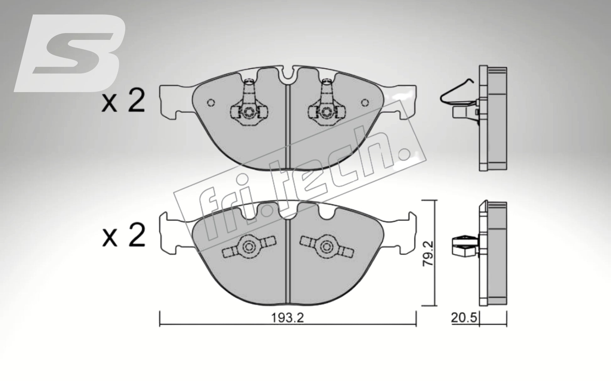 fri.tech. Bremsbeläge Vorderachse für BMW Art. F73880