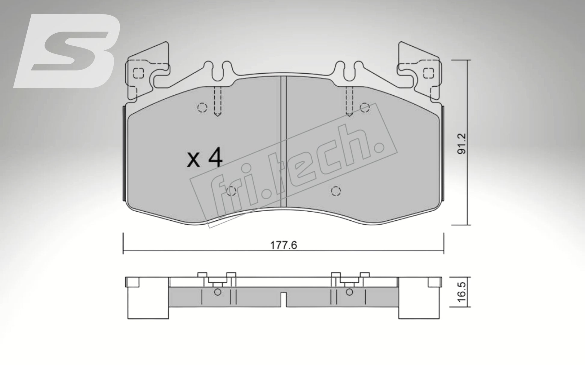 Endless brake pads front axle for Alfa Romeo Art. A03800