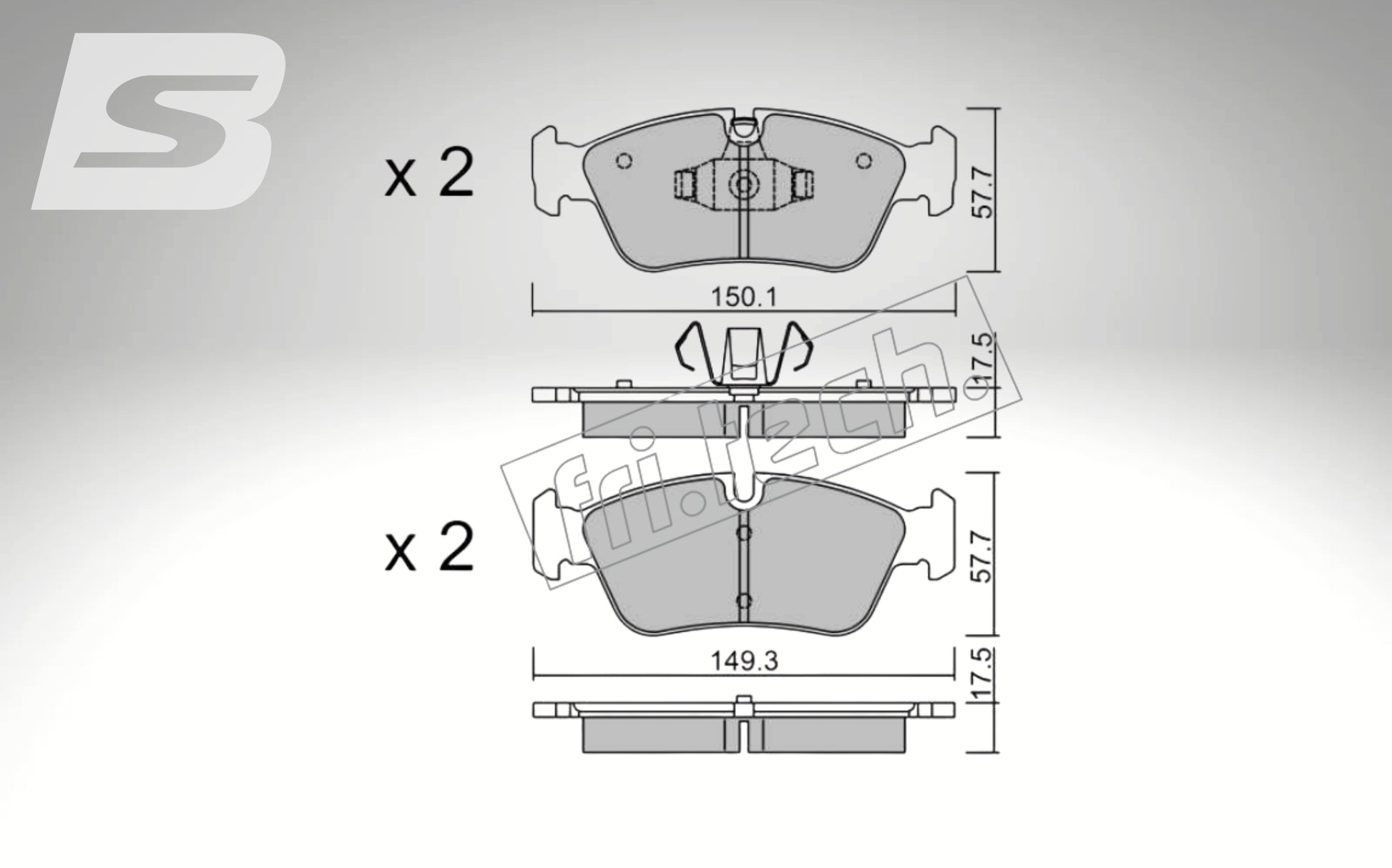 fri.tech. Bremsbeläge Vorderachse für BMW Art. F63560