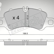 fri.tech. Bremsbeläge Vorderachse für Porsche Art. F132540