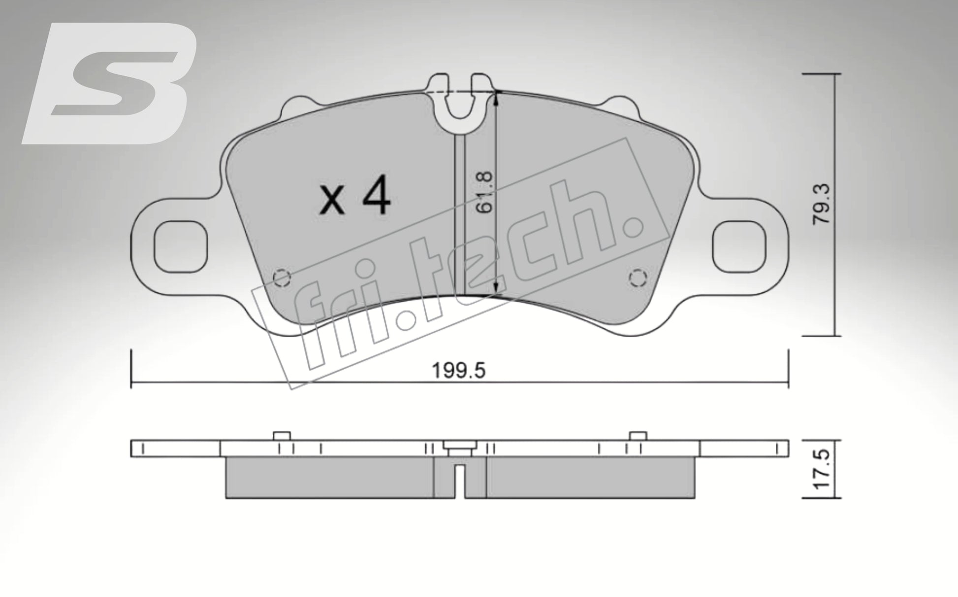 fri.tech. Bremsbeläge Vorderachse für Porsche Art. F132540