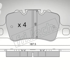fri.tech. Bremsbeläge Hinterachse für Porsche Art. F144160