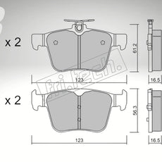 fri.tech. Bremsbeläge Hinterachse für Seat Art. F94970