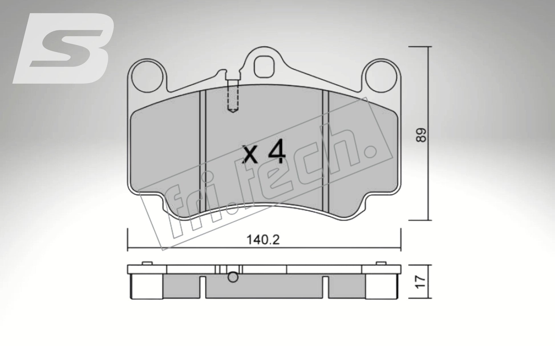 fri.tech. Bremsbeläge Vorderachse für Porsche Art. F93100