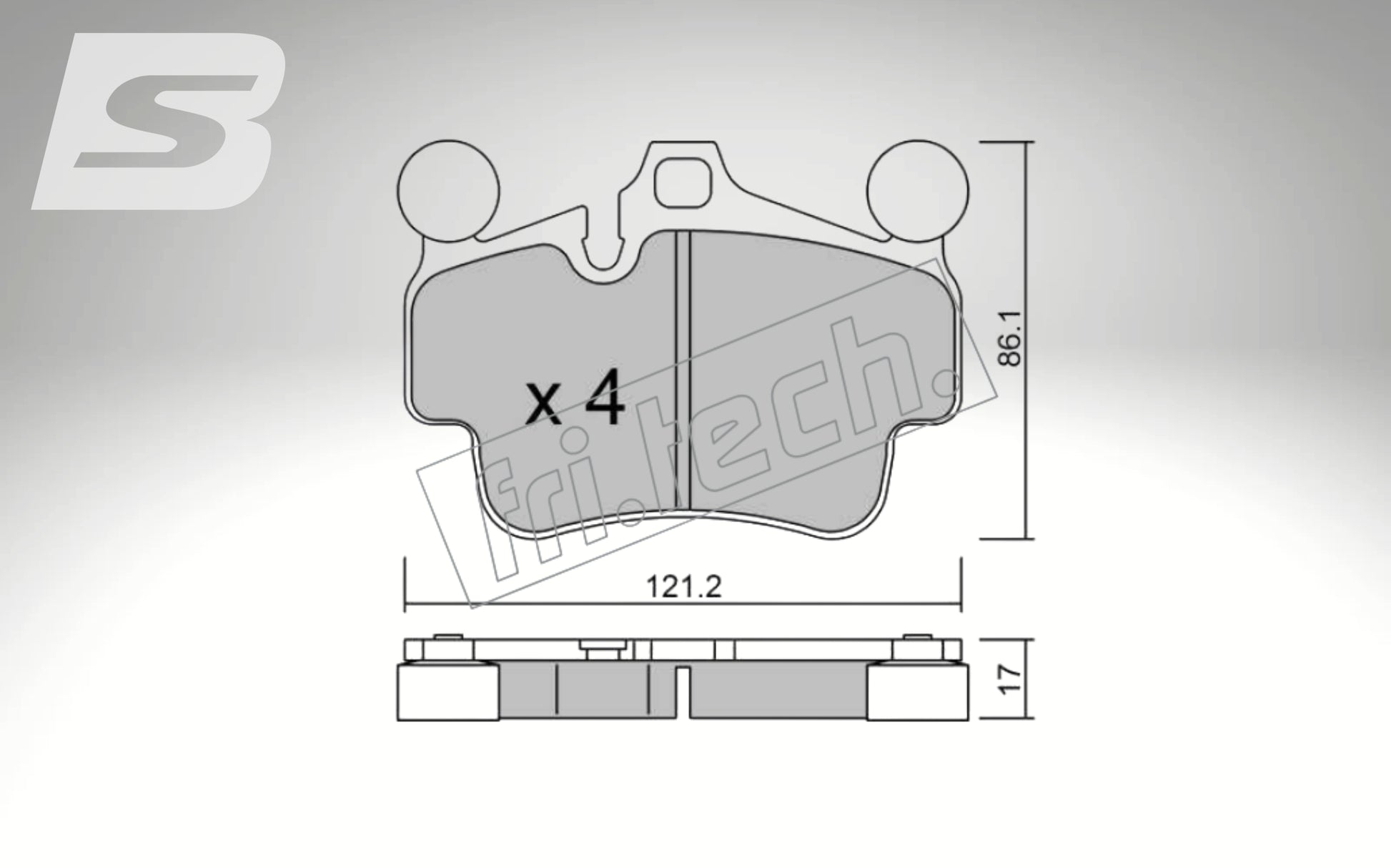 fri.tech. Bremsbeläge Vorderachse für Porsche Art. F93090