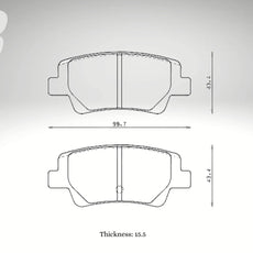 Endless Bremsbeläge Hinterachse für Hyundai Art. C93880