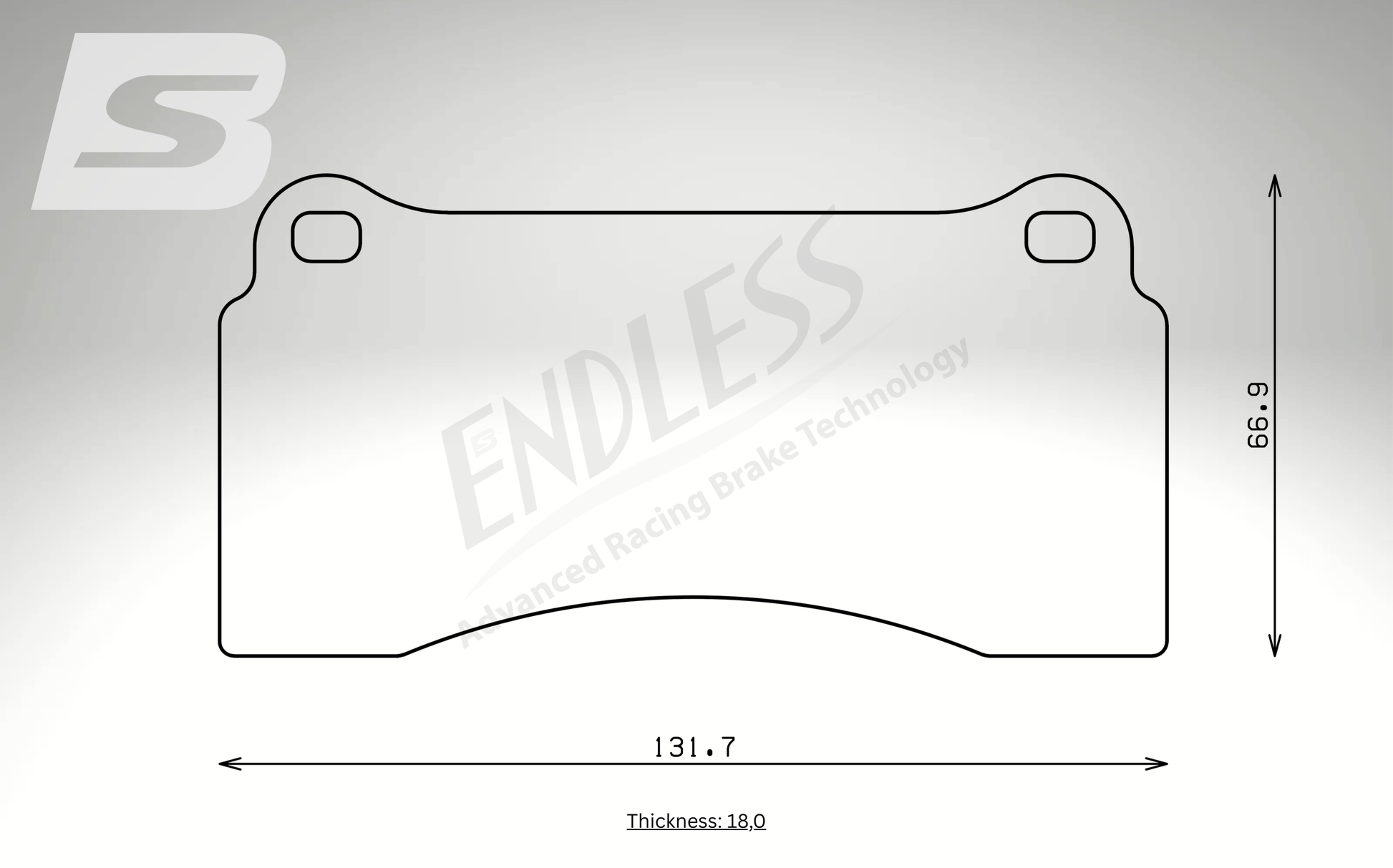 Endless Bremsbeläge Vorderachse für Aston Martin Art. A13270