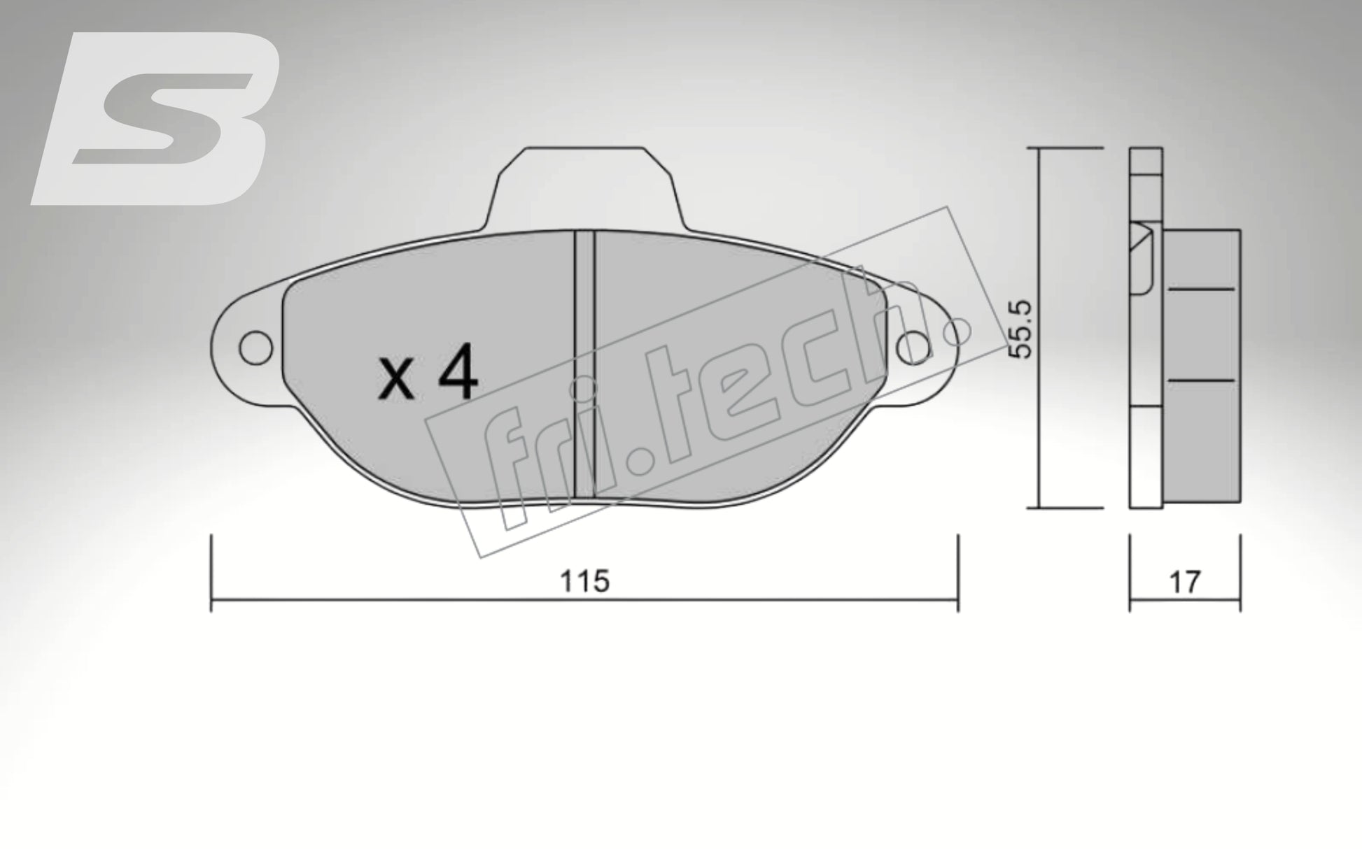 fri.tech. Bremsbeläge Vorderachse für Fiat Art. F13621