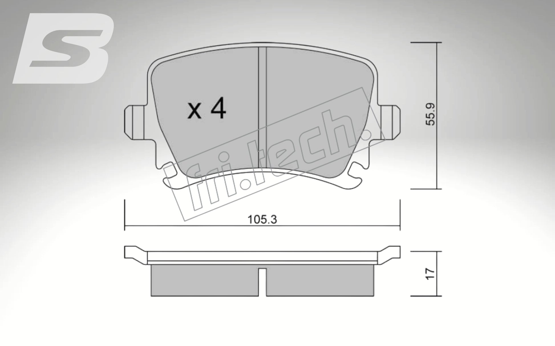 fri.tech. Bremsbeläge Hinterachse für Cupra Art. F54690