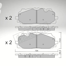 fri.tech. Bremsbeläge Vorderachse für Audi Art. F131280