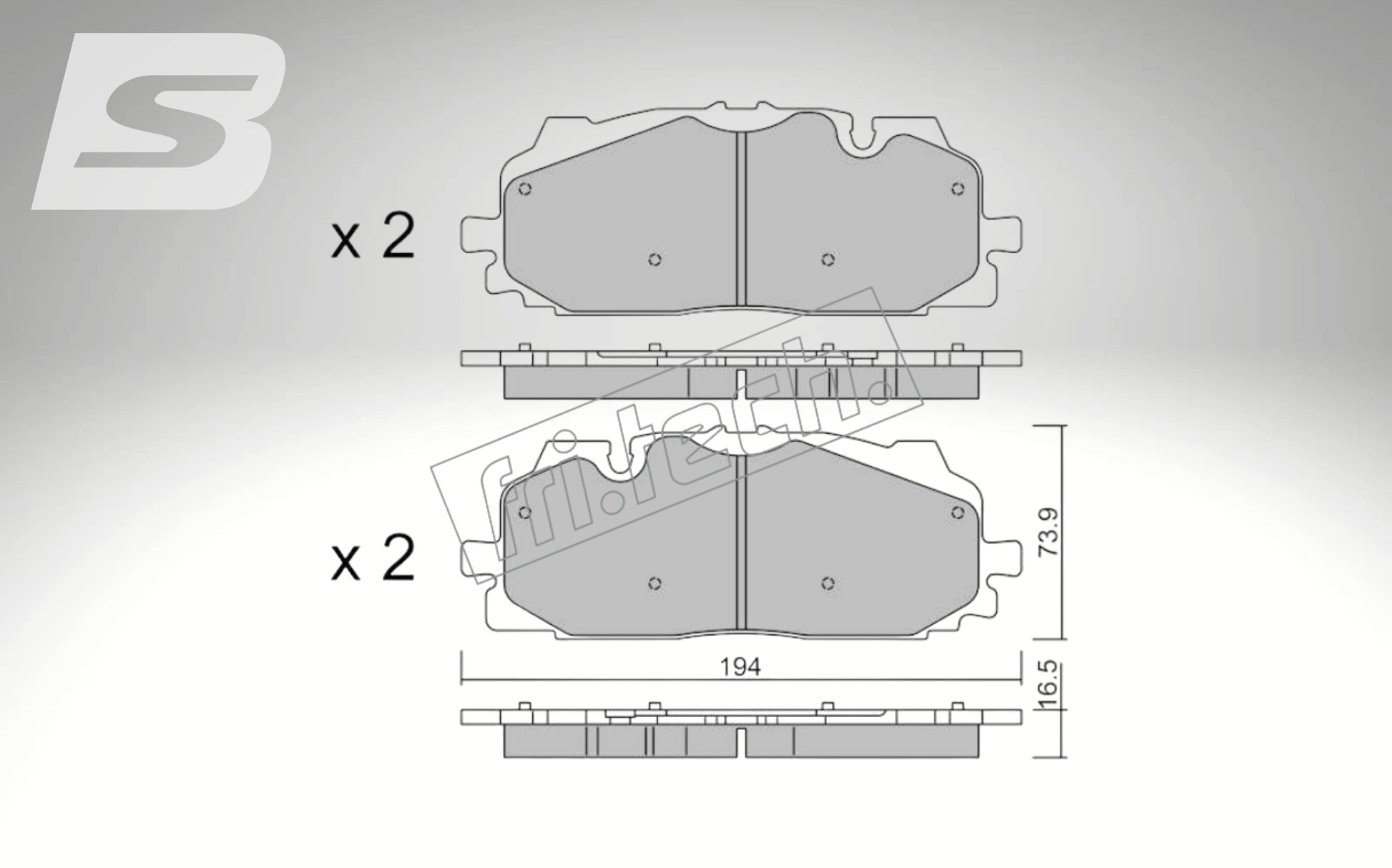 fri.tech. Bremsbeläge Vorderachse für Audi Art. F131280