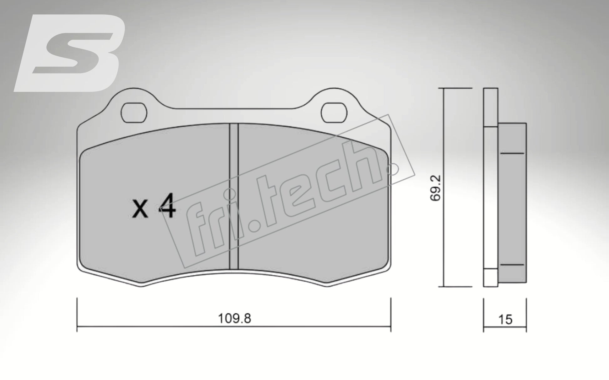 fri.tech. Bremsbeläge Vorderachse für KTM Art. F23602