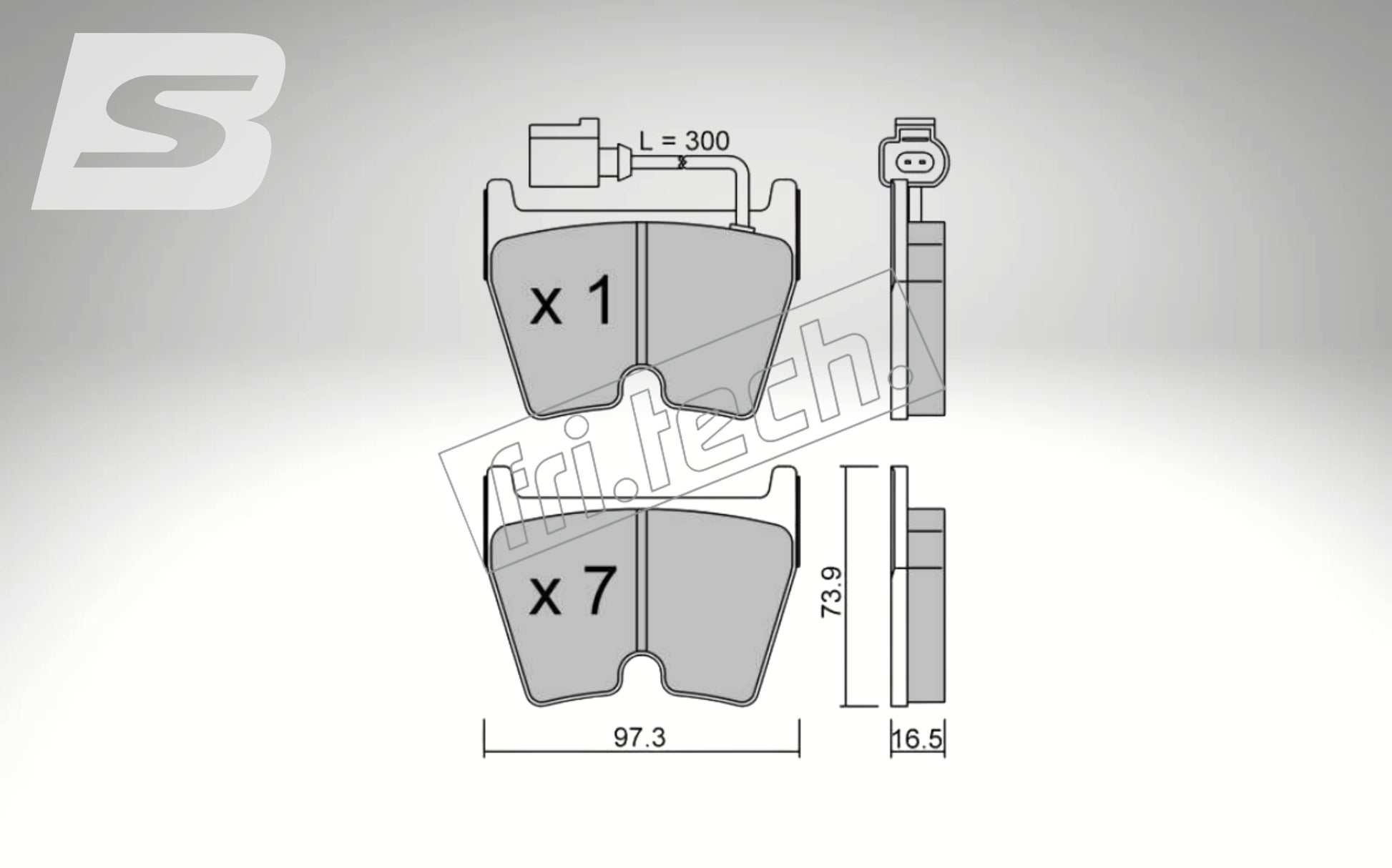 fri.tech. Bremsbeläge Vorderachse für Audi Art. F130671