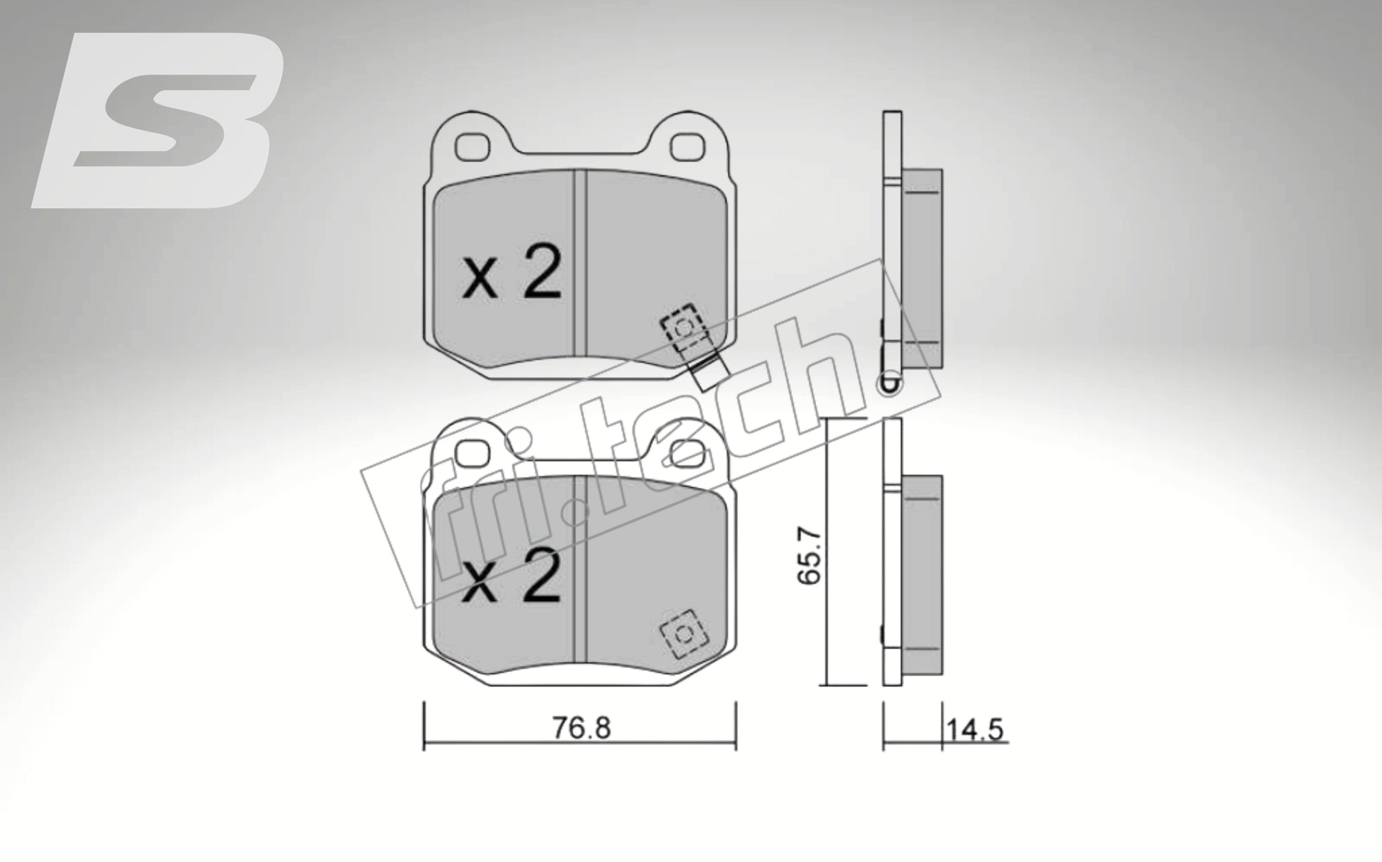 Endless brake pads front axle for Alfa Romeo Art. A03800