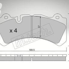 fri.tech. Bremsbeläge Vorderachse für Volvo Art. F133280